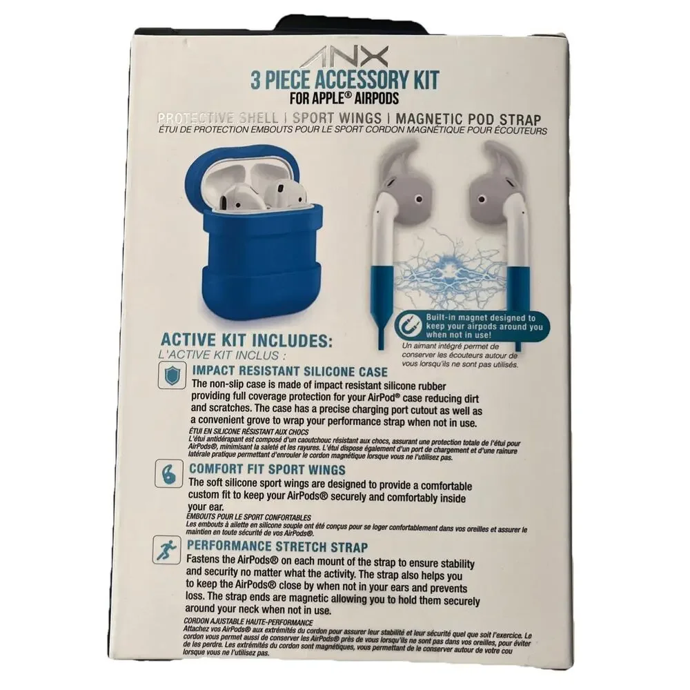 NEW Tech Theory 3 Piece Accessory Kit Apple Airpods 1 & 2 (not included) Cover
